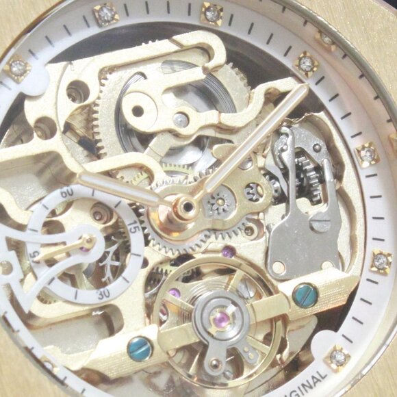 Men's Integrated Bracelet Sports Watch  Automatic See Through Dial, Back 41mm - Picture 14 of 15